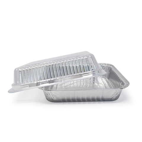 Fig & Leaf heavy-duty aluminum pan close-up showing durable, recyclable material