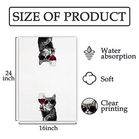 FIicy Cat Kitchen Bar Decor Towel adds personality to spaces