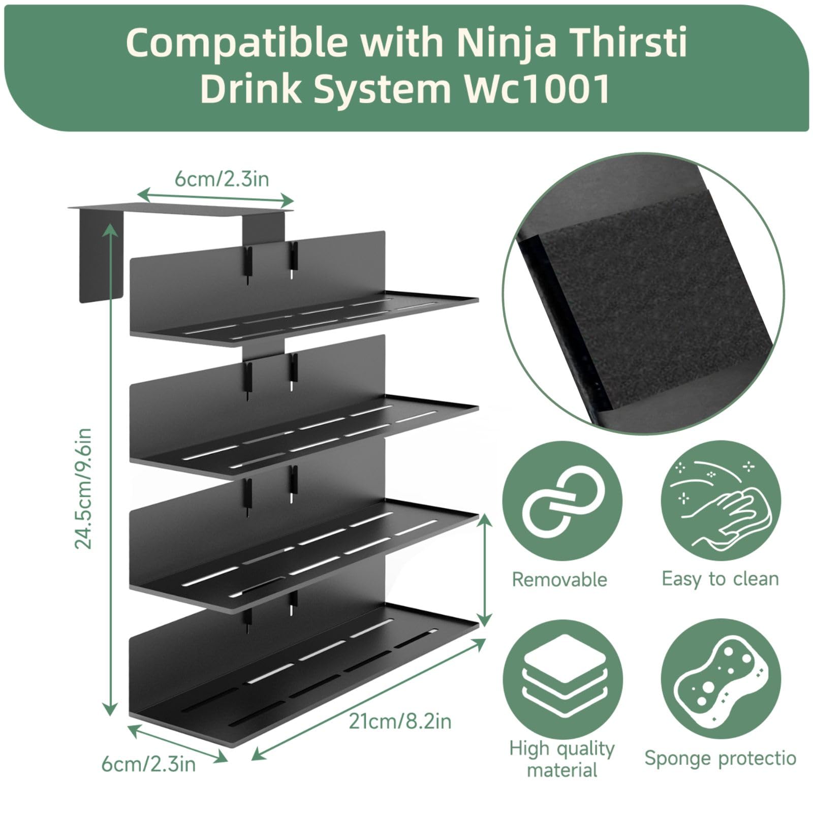 Fijaru flavor pods holder mounted on Ninja Thirsti WC1001 for easy access to pods.