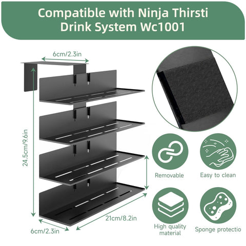 Fijaru flavor pods holder mounted on Ninja Thirsti WC1001 for easy access to pods.