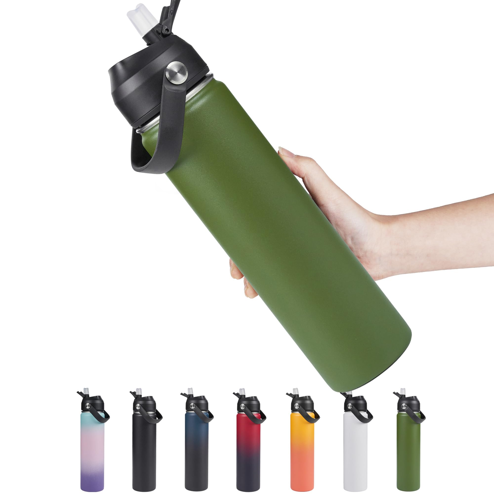Fijinhom 24oz bottle with wide mouth ensuring easy filling and cooling on the go.