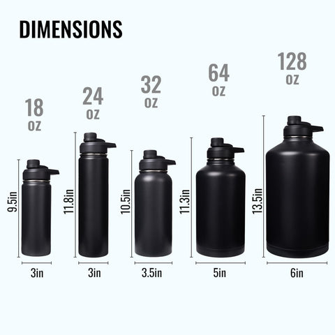 Fijinhom blue-black gradient bottle ideal for outdoor adventures.