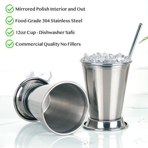Fijinhom dishwasher-safe mint julep cups for easy cleanup