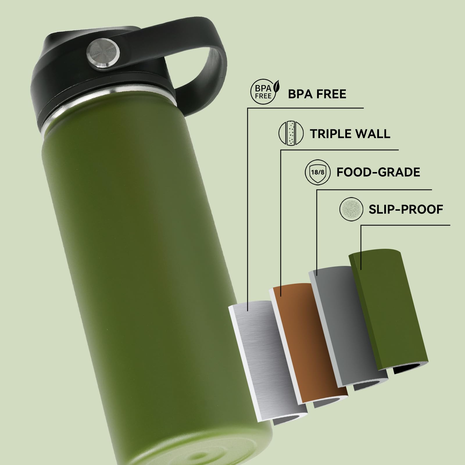 Fijinhom four-layer insulation with copper coating preserves beverage temperature longer.