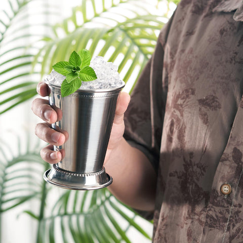 Fijinhom mint julep cups with mirror finish for premium presentation