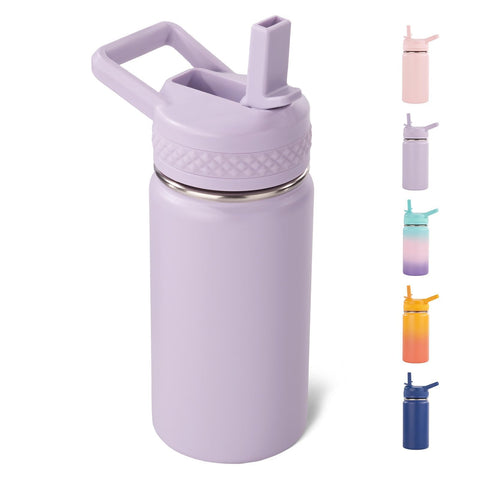 Fijinhom toddler bottle with lilac leakproof cap for mess-free days.