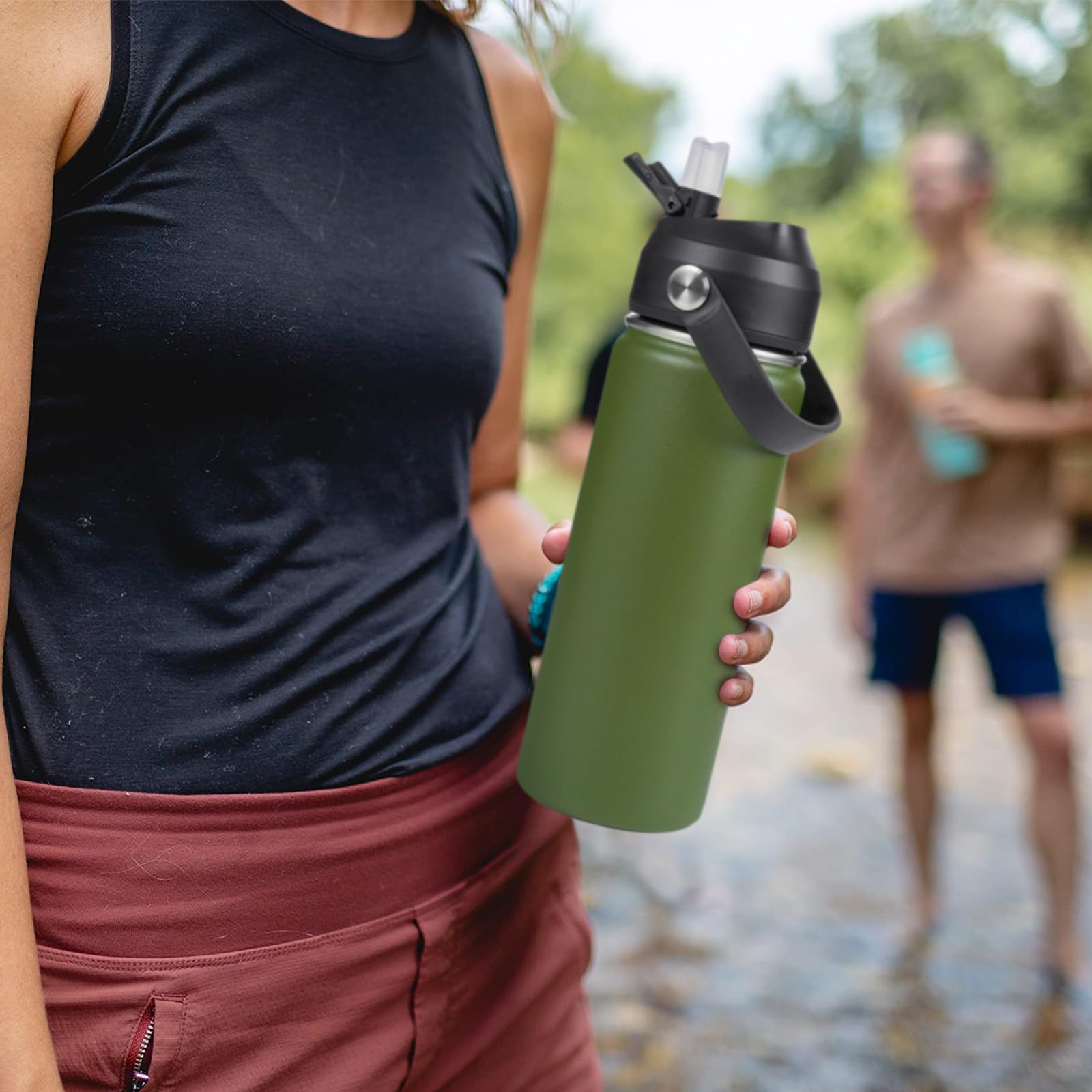 Fijinhom travel-friendly bottle is ideal for on-the-go hydration.