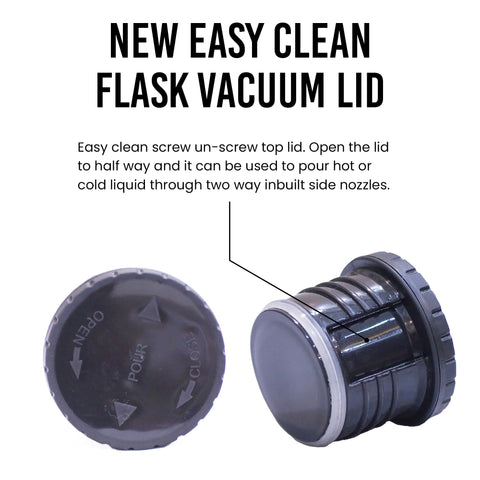 Fijoo cup-fixed lid enables easy on-the-go drinking.