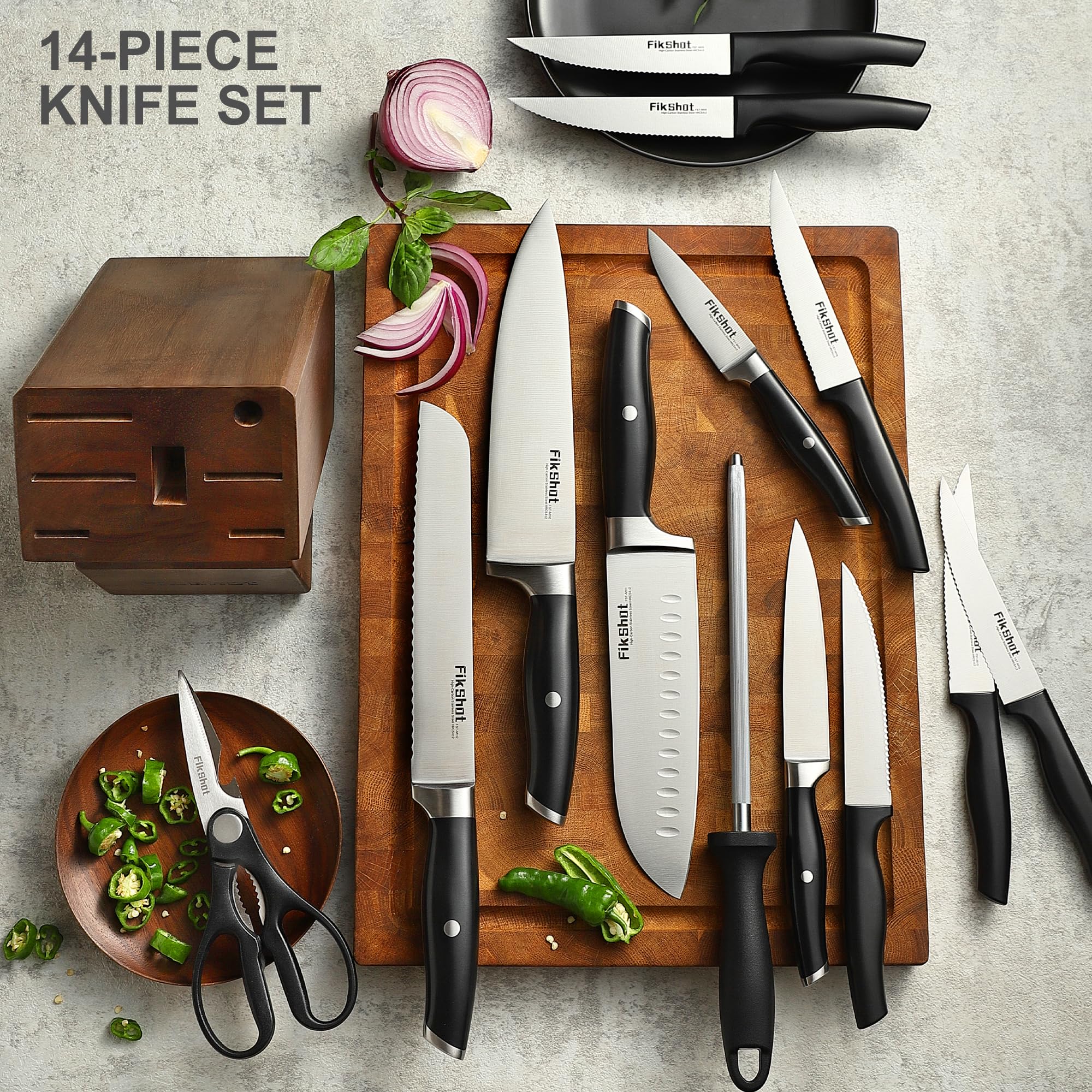 Sleek black finish adds modern style to any kitchen.