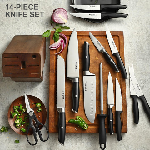 Sleek black finish adds modern style to any kitchen.