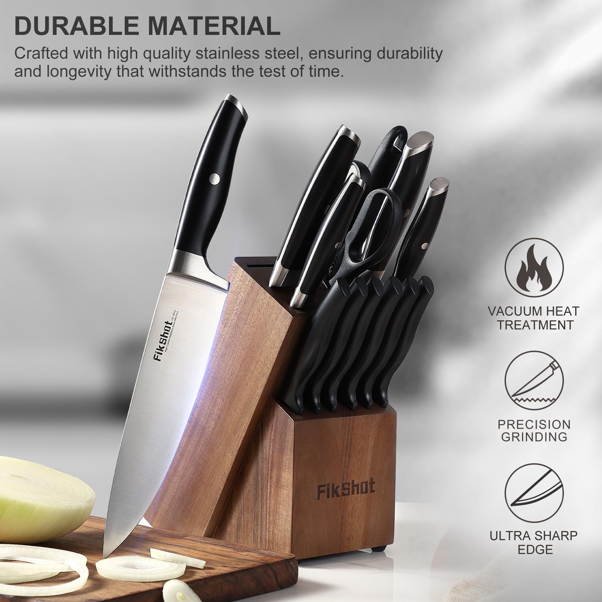 Honing steel helps maintain sharpness between uses.