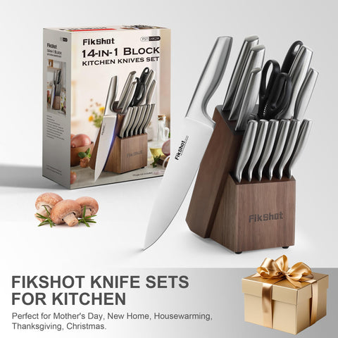 FIKSHOT versatile kitchen knife set suits everyday meals and gifting.