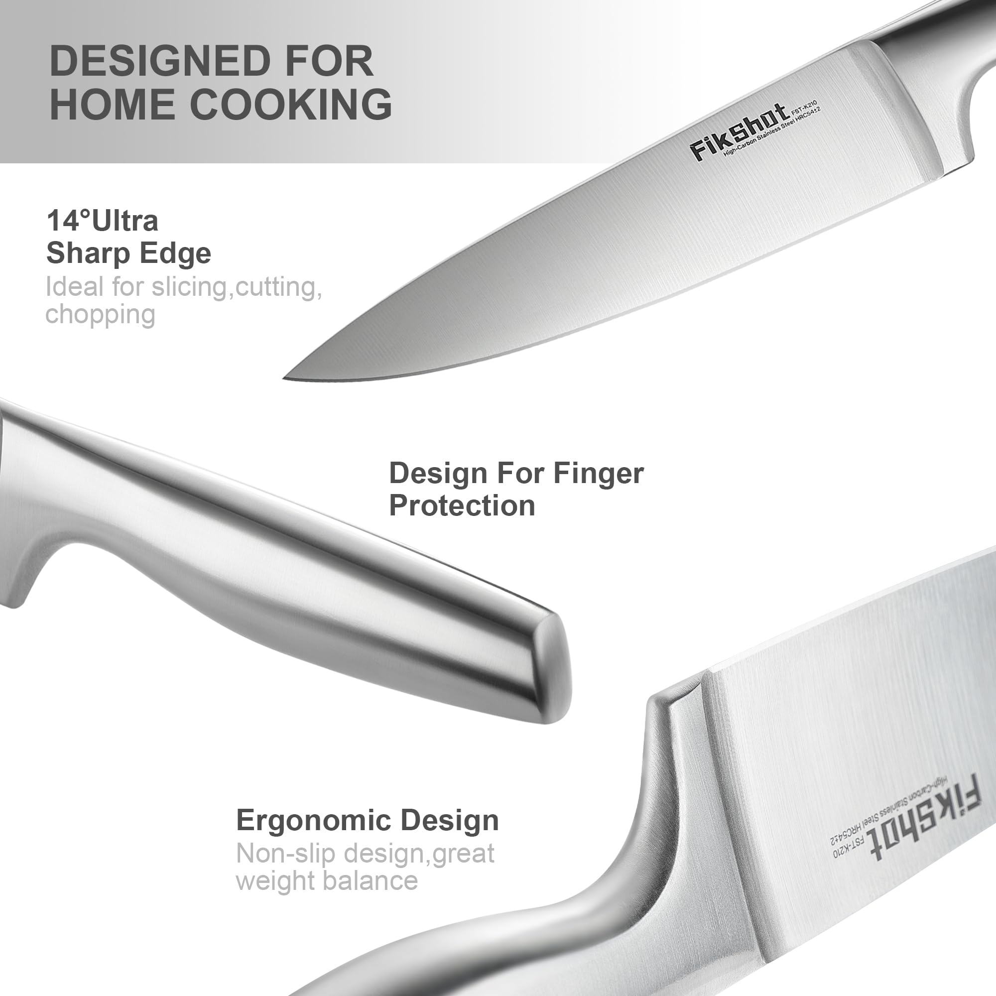 FIKSHOT paring knife handles fruit prep with nimble precision.