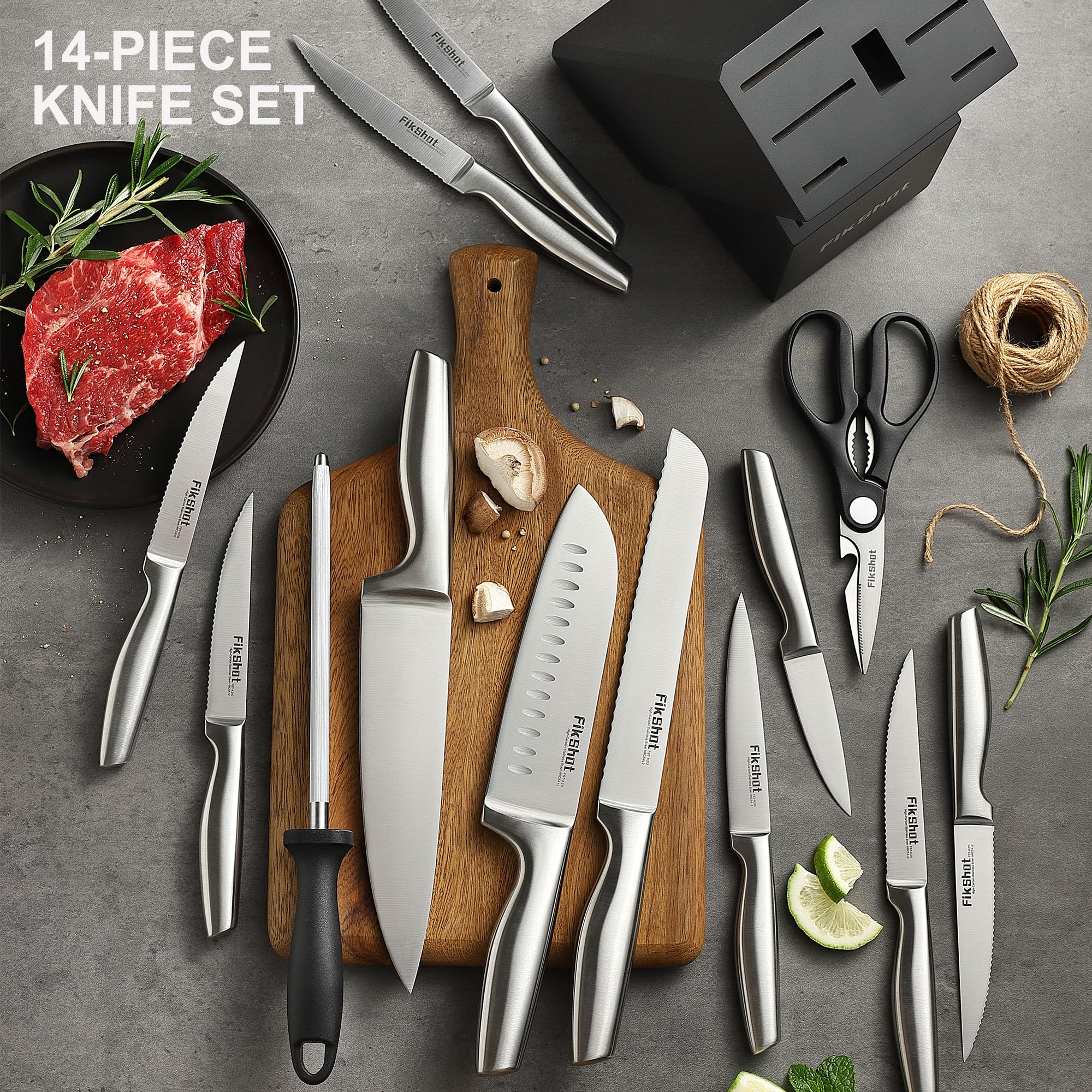 FikShot versatile knives ideal for vegetables and fruit prep.