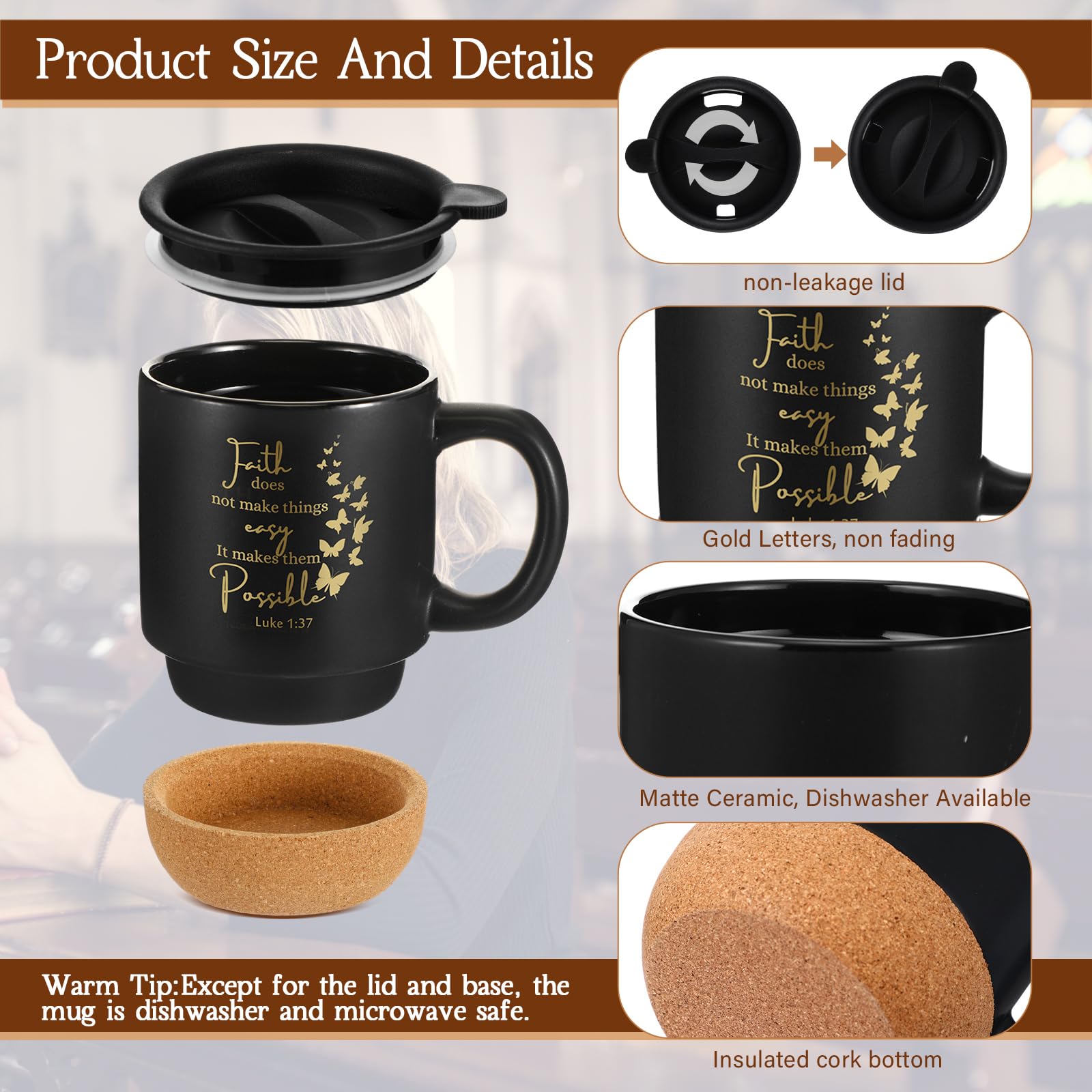FillTouch 15oz Bible verses mug design for daily inspiration and comforting tea breaks.
