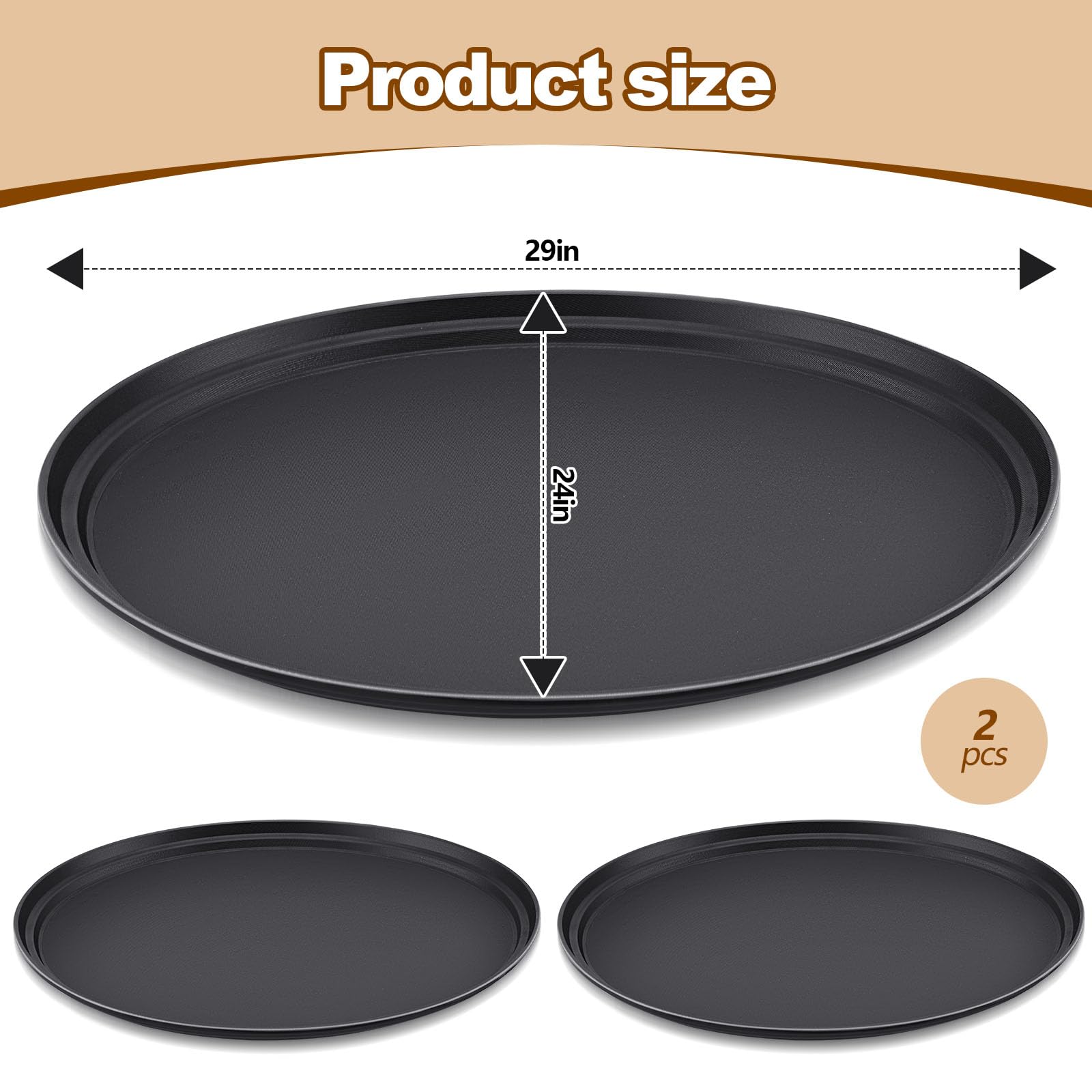 FillTouch PP plastic tray with rubber liner for heavy items.