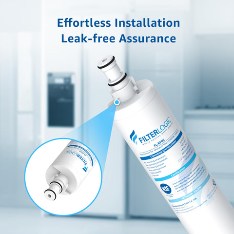 Filterlogic monthly install stickers help track filter life.