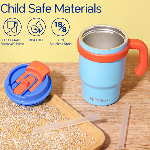 Fimibuke two-pack BPA-free lids secure sipping for on-the-go use.