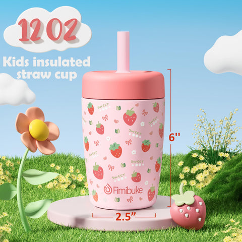 Fimibuke insulated toddler cup keeps drinks cold for hours.