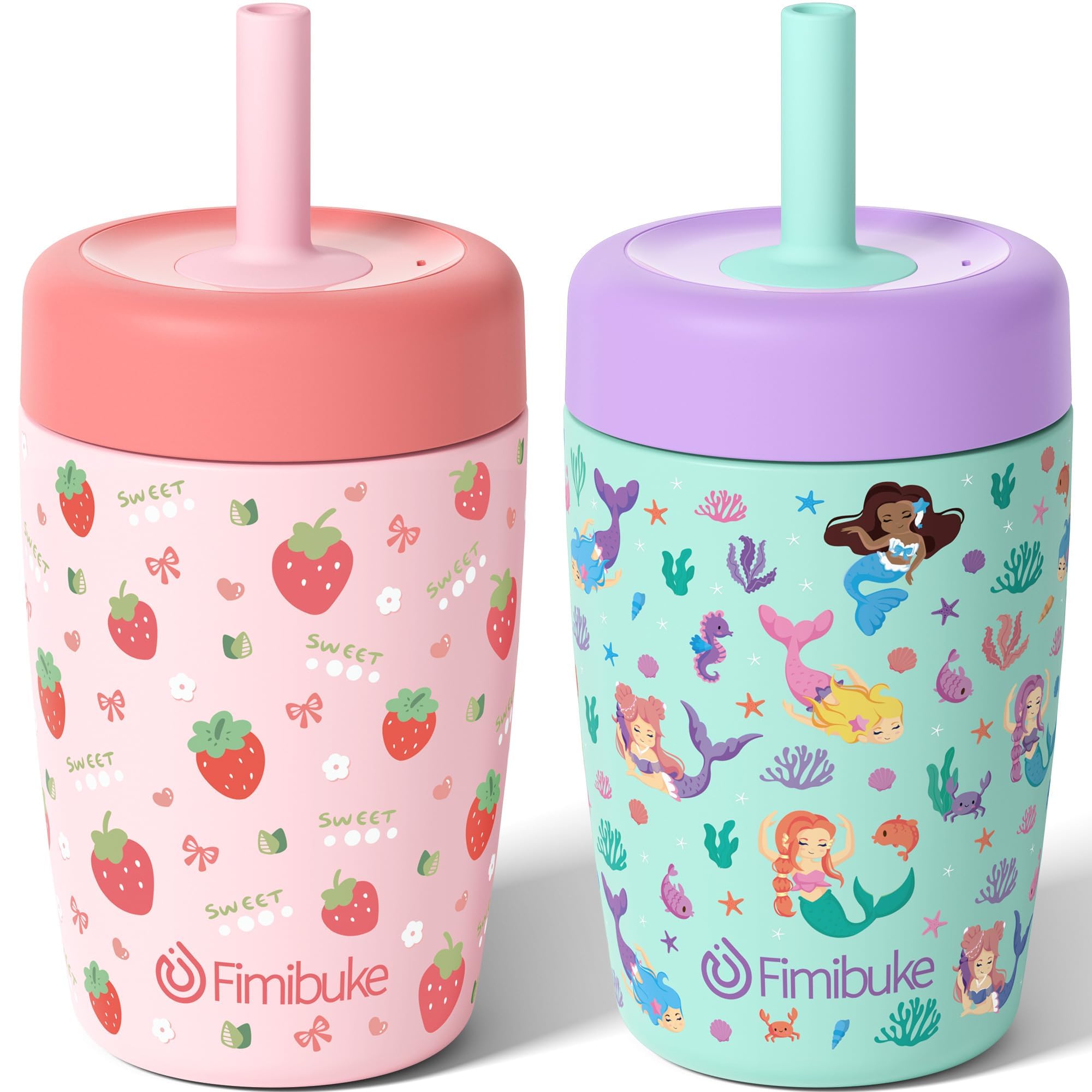 Fimibuke Kids Cup with twist-lock lids for mess-free sipping.