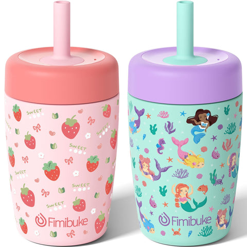 Fimibuke Kids Cup with twist-lock lids for mess-free sipping.