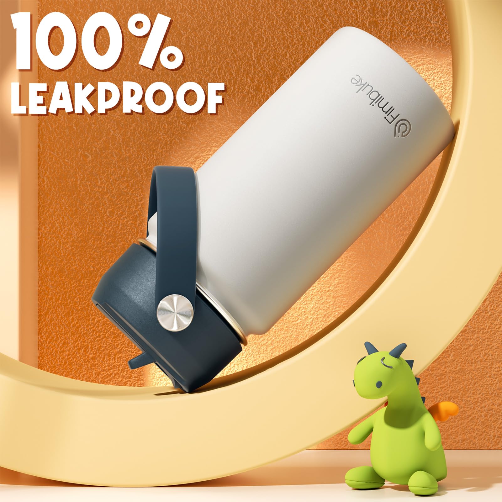 Fimibuke leak-proof lid on straw bottle prevents spills during commutes