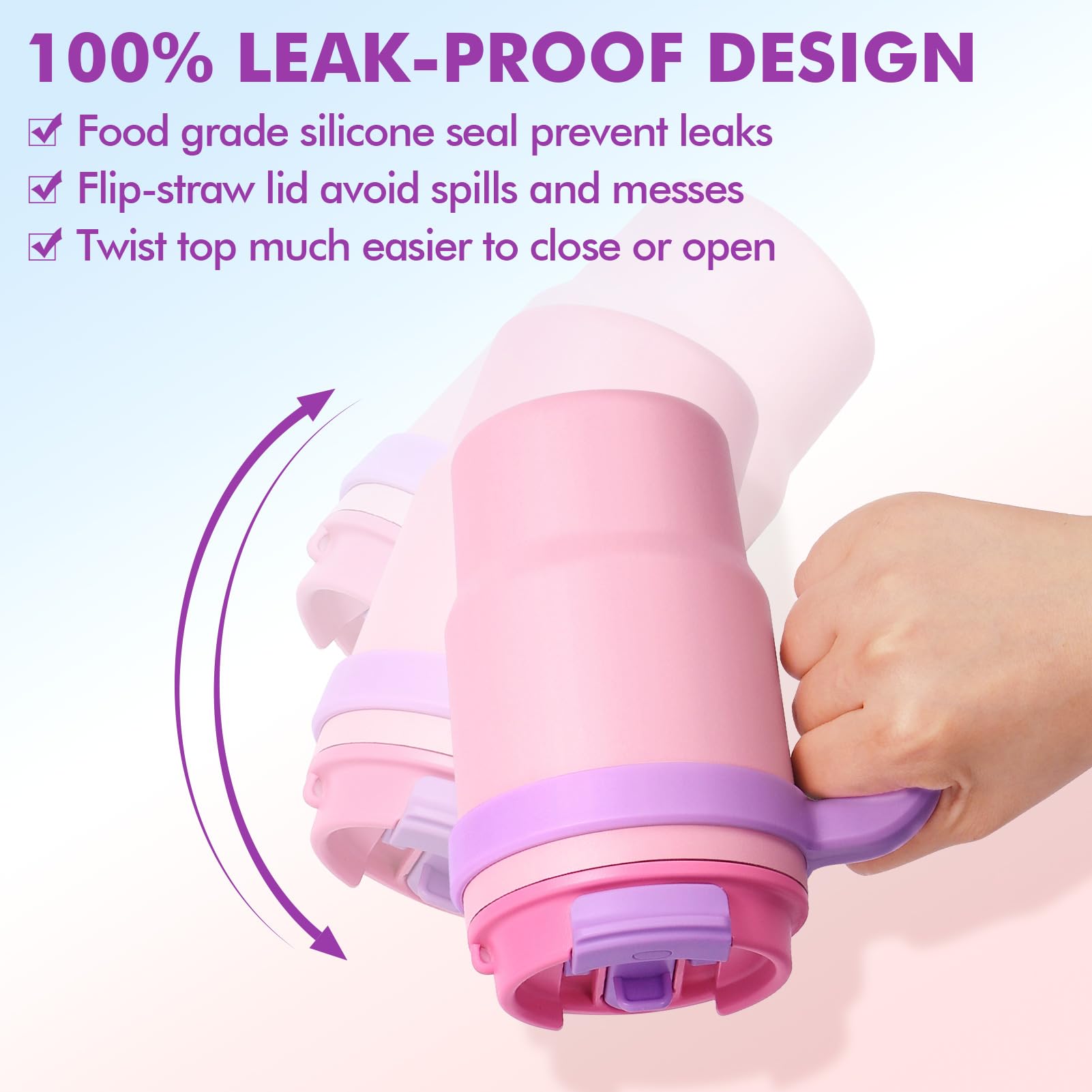 Fimibuke leak-proof kid drinking cup prevents spills during play and travel.