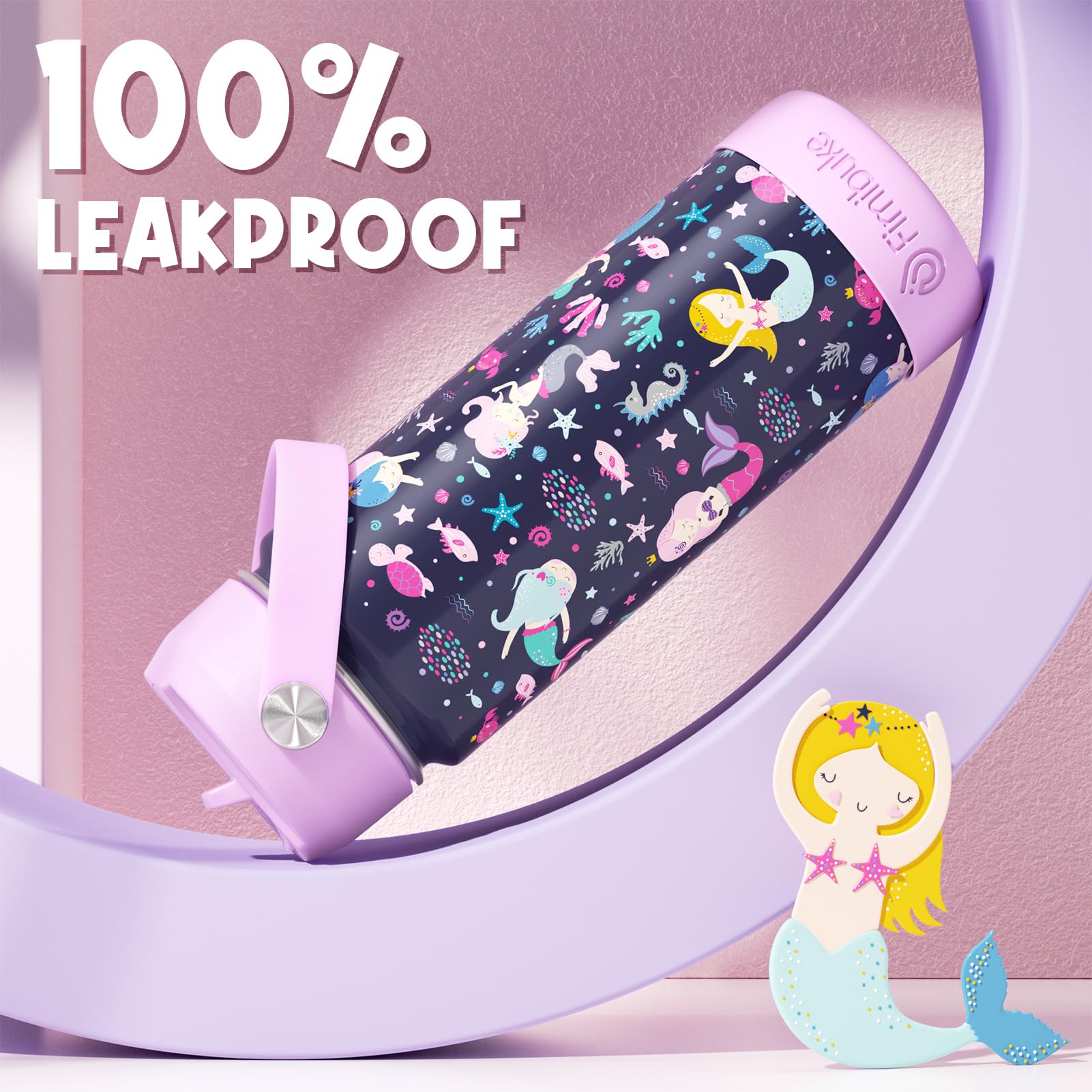 Fimibuke leak-proof lid prevents spills in backpacks during busy school days.