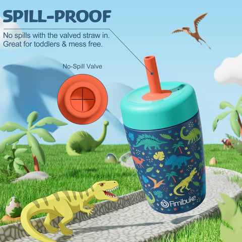 Fimibuke spill-proof straw cup prevents spills during playtime.