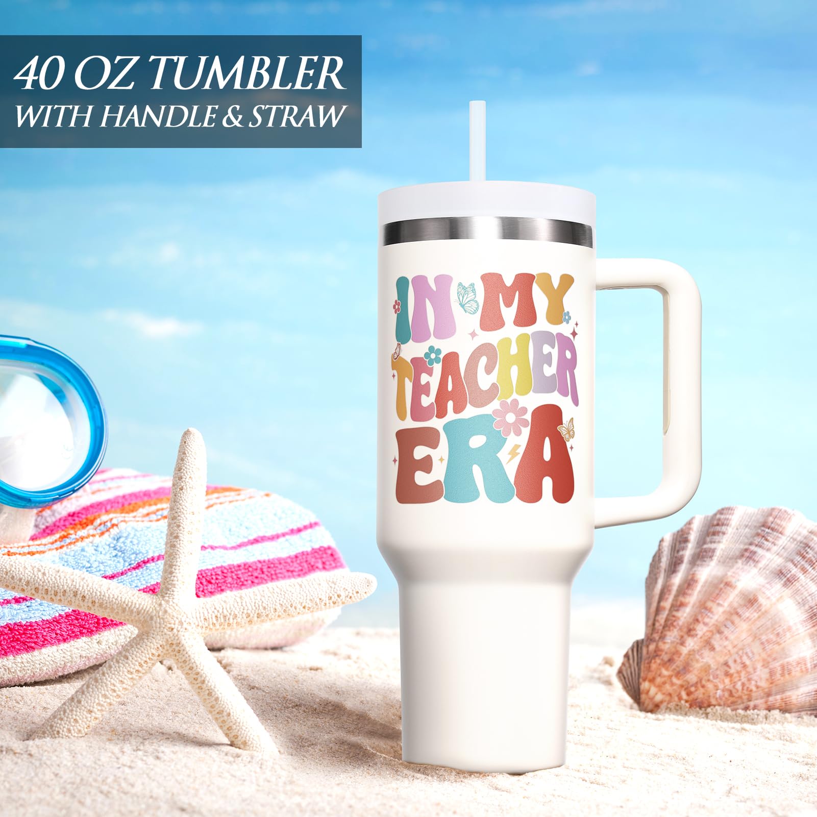 Fimibuke Teacher Era tumbler packaging, ready for gifting.