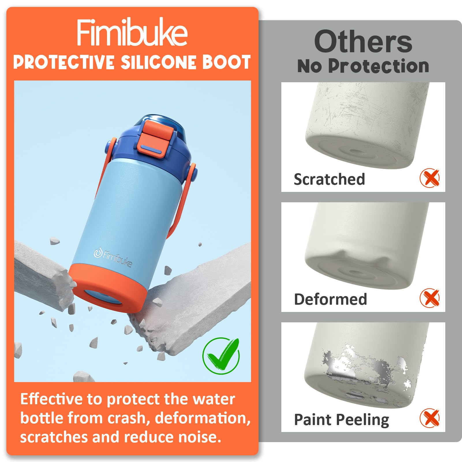 Fimibuke vivid color design makes hydration feel fun for kids.