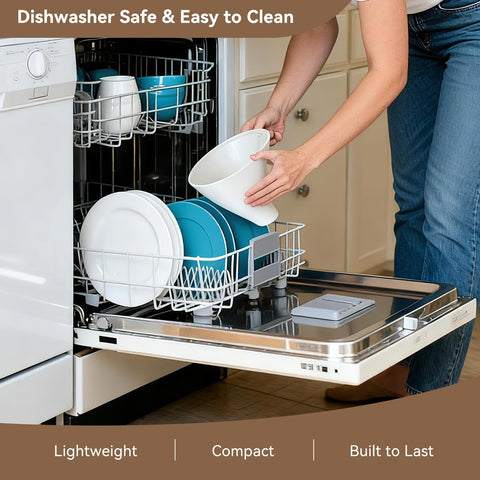 FIMXSD flour funnel is dishwasher-safe for easy cleanup after baking.