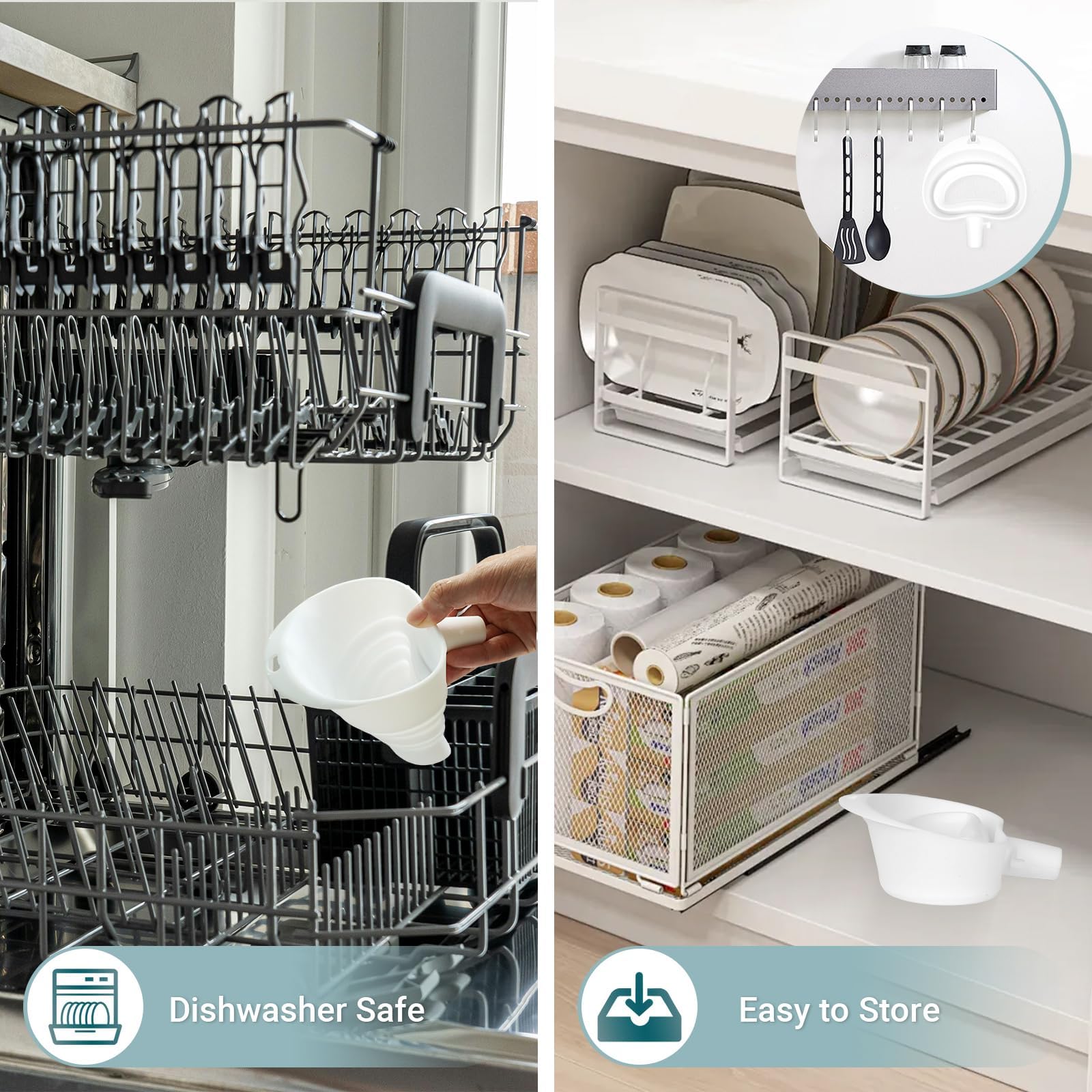 FIMXSD foldable design saves storage space alongside KitchenAid accessories