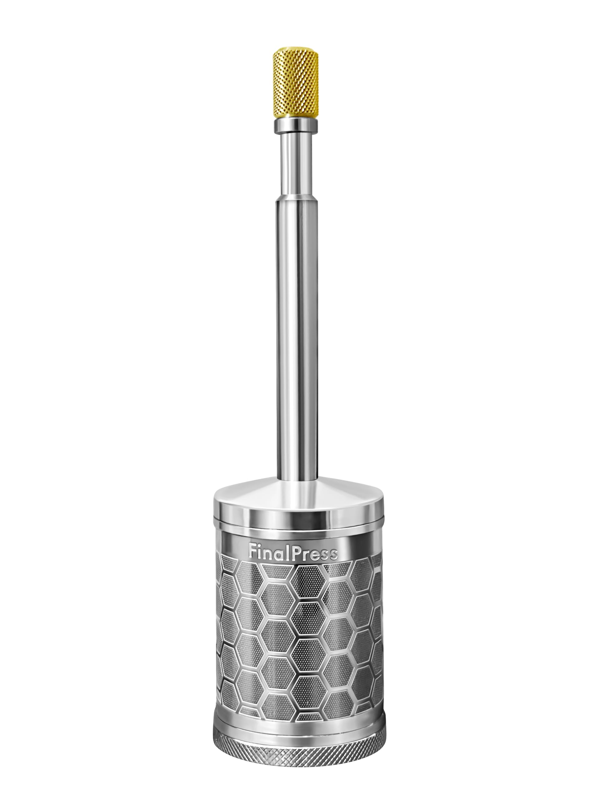 FinalPress portable coffee maker with bottom lid clean-up for quick disposal during travel