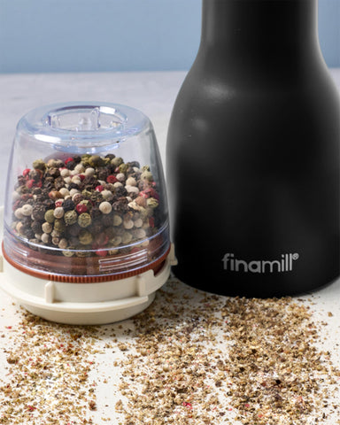 FinaMill adjustable coarseness control for fine to coarse grind.