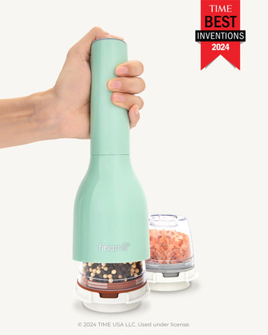 FinaMill Classic ceramic grinder close-up emphasizing durable, precise grinding