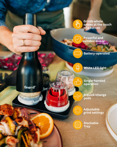 FinaMill Everyday Pod for common spices boosts quick flavor