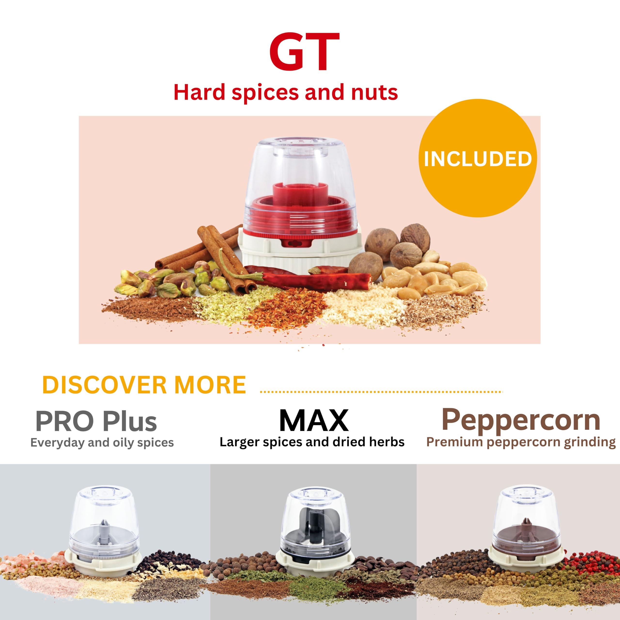 One-handed grating design for busy cooking sessions and multitasking.