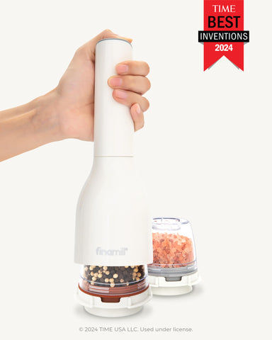 FinaMill pepper pod close-up demonstrates precise pepper grinding for fresh flavor.