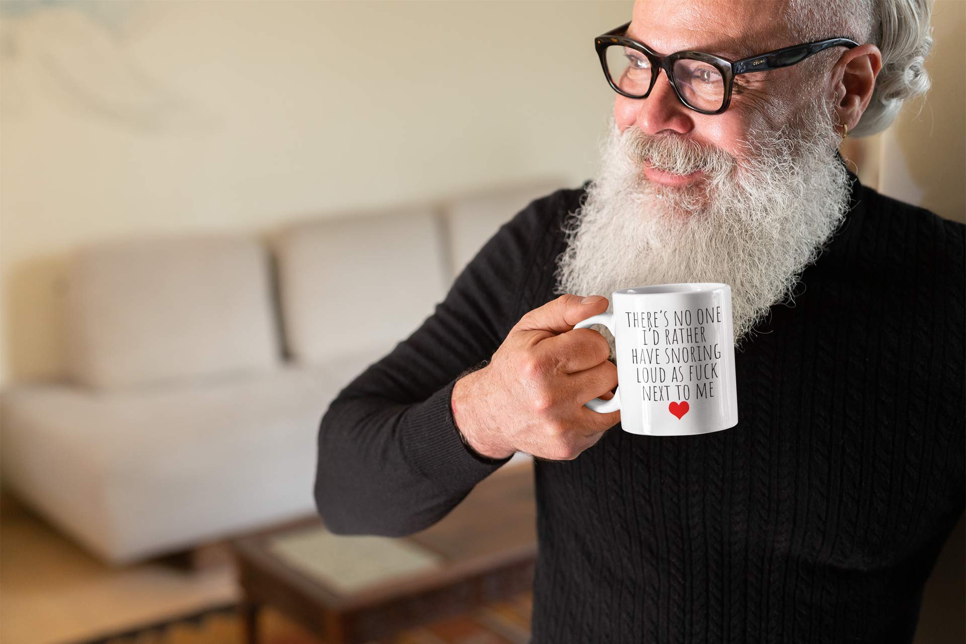 Find Funny Gift Ideas mug in dishwasher demonstrates easy cleaning.