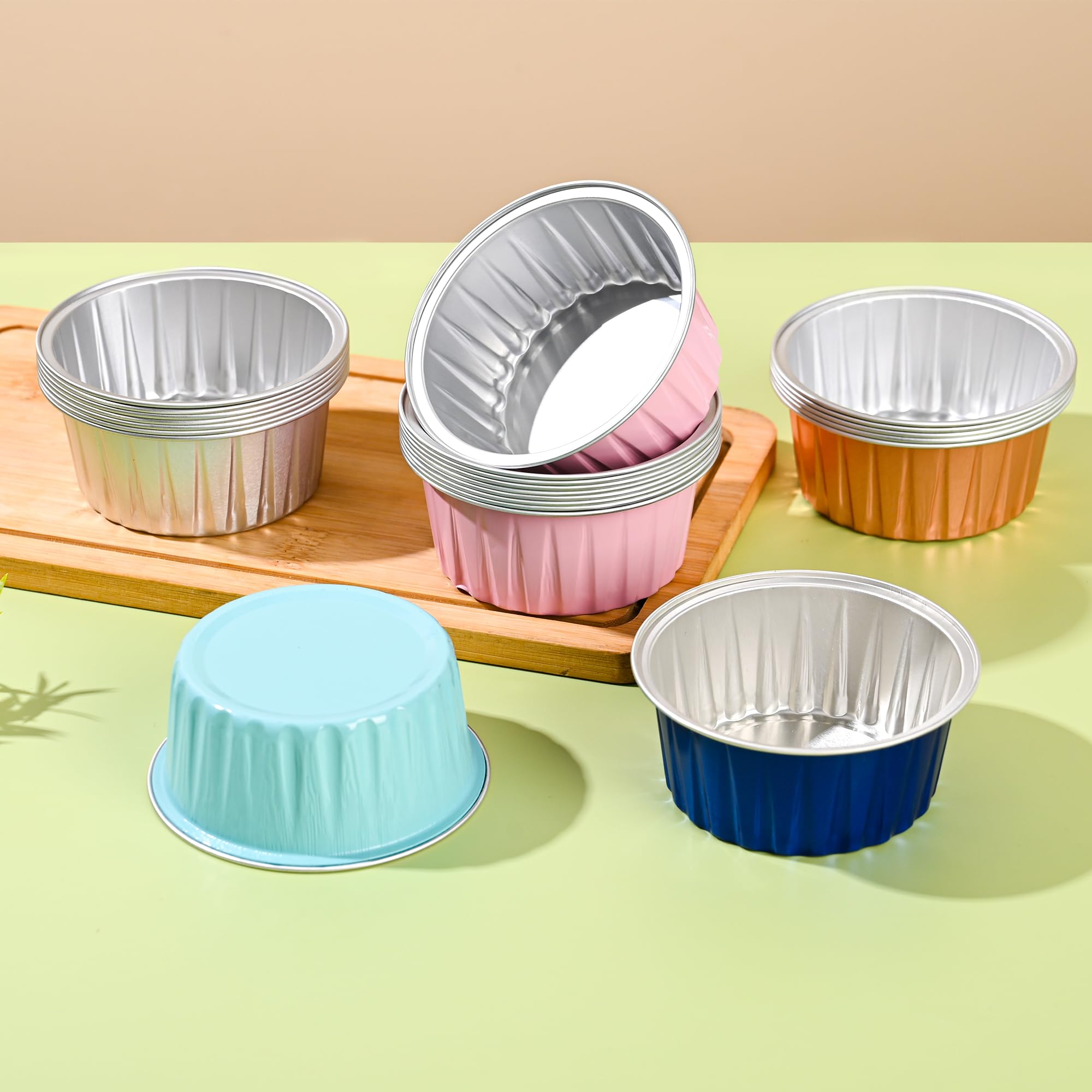 Findful mini aluminum foil cups with lids oven safe and versatile baking solution