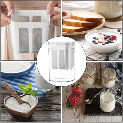 FindXeink yogurt strainer filters nut milk and fresh juice.