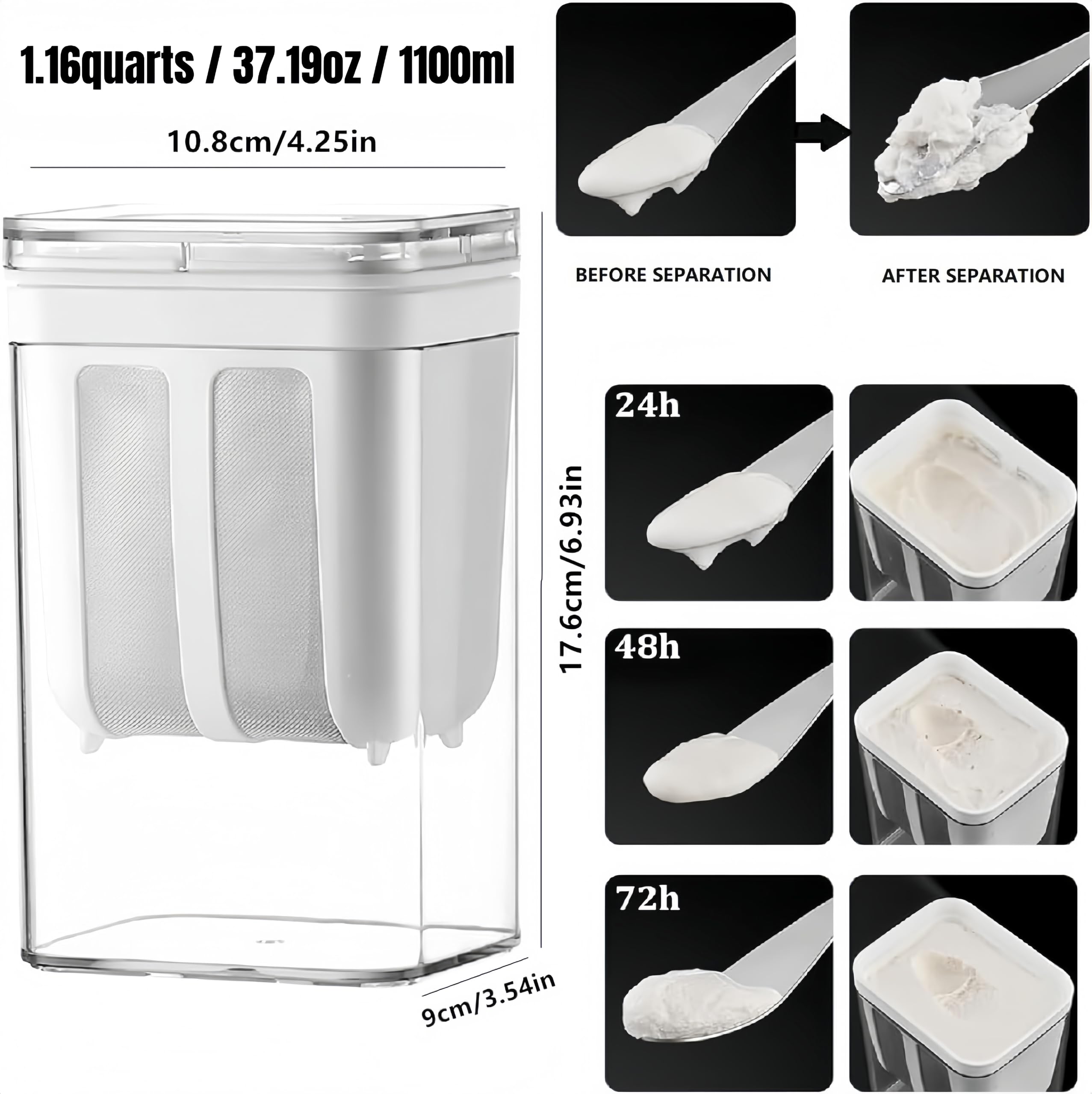 FindXeink yogurt strainer doubles as tea or coffee filter.