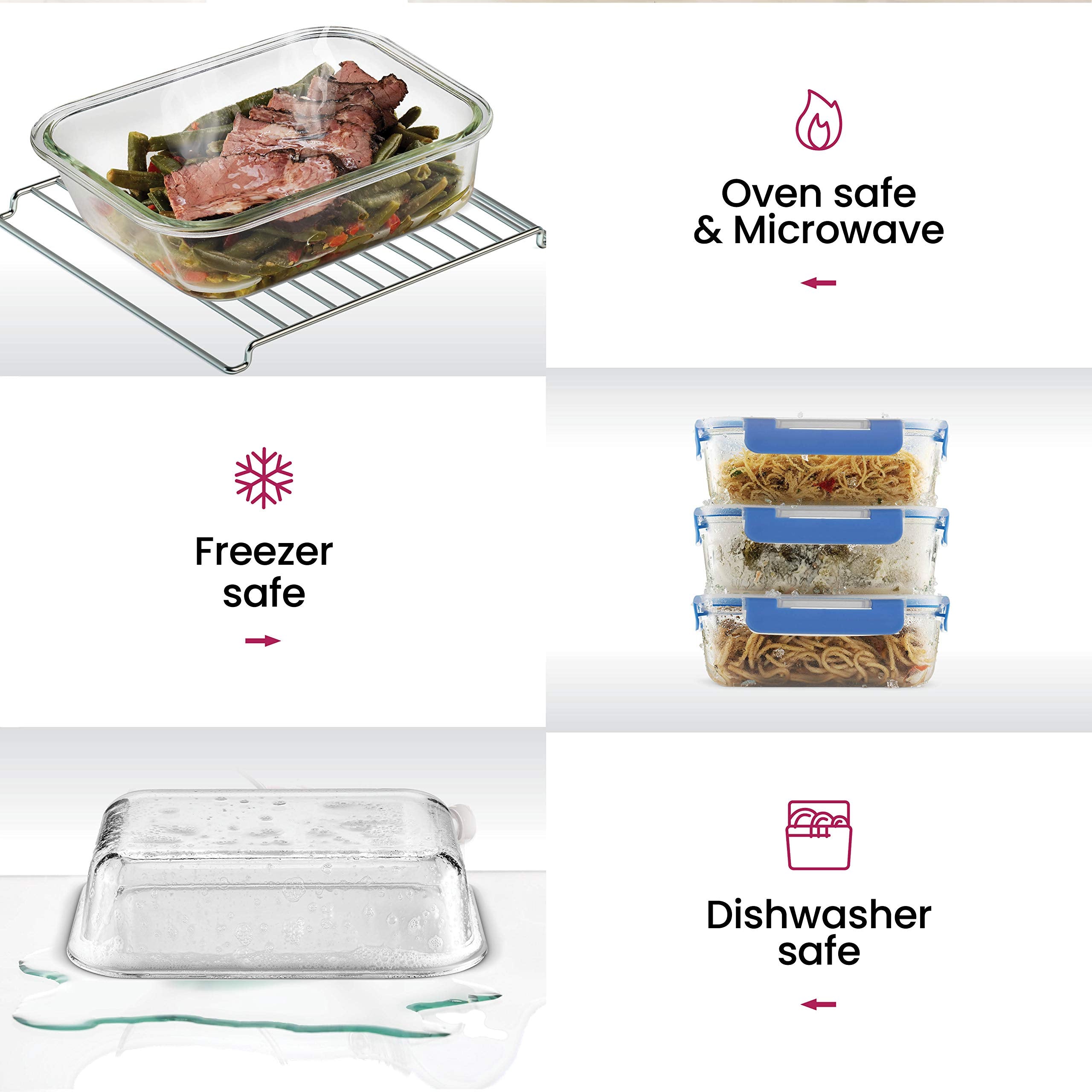 FineDine borosilicate glass withstands temperature changes for daily cooking.