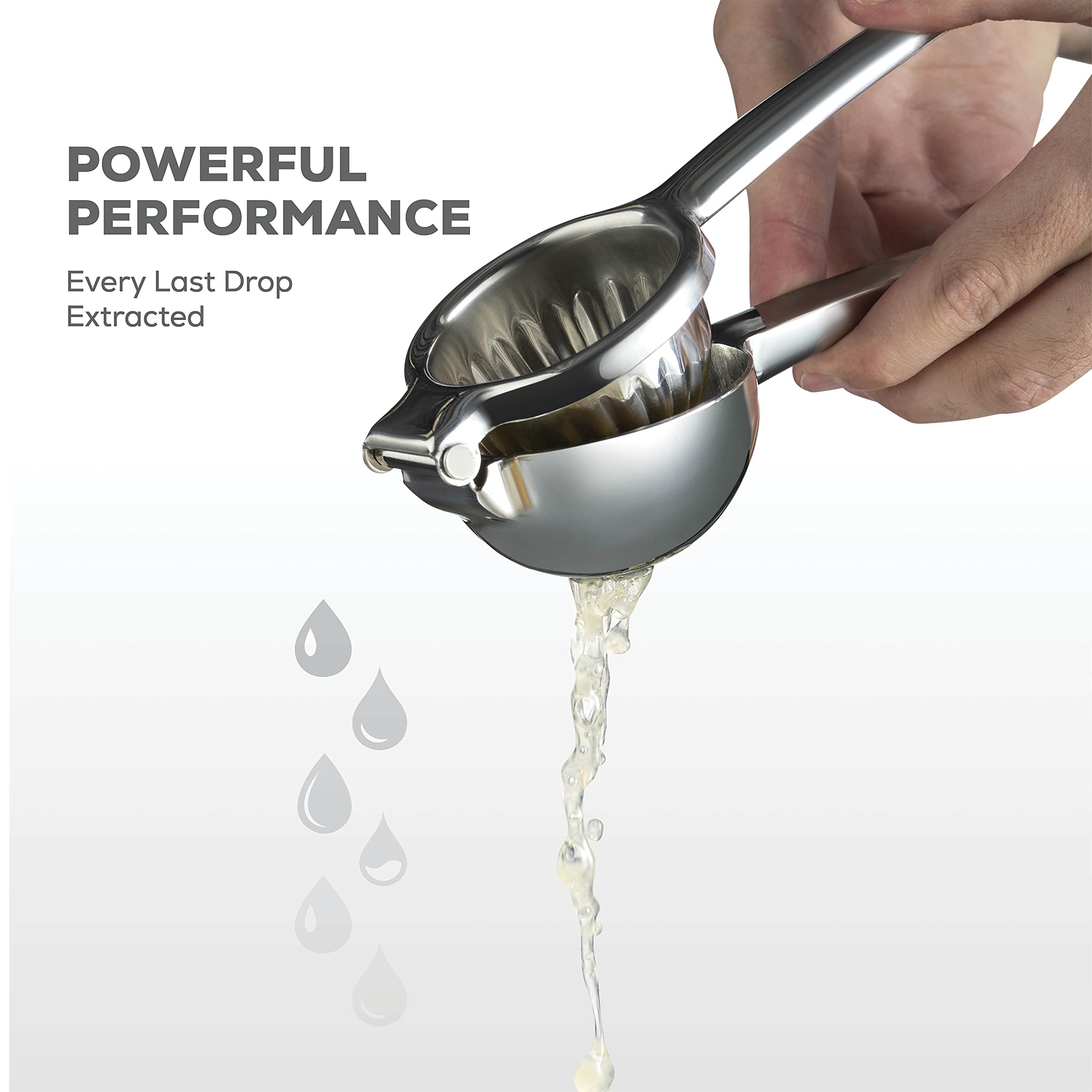FineDine lemon squeezer is dishwasher safe for easy cleanup.