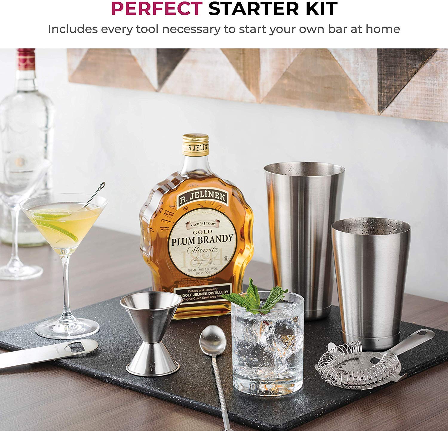 FineDine double jigger delivers precise measurements for consistent cocktails.