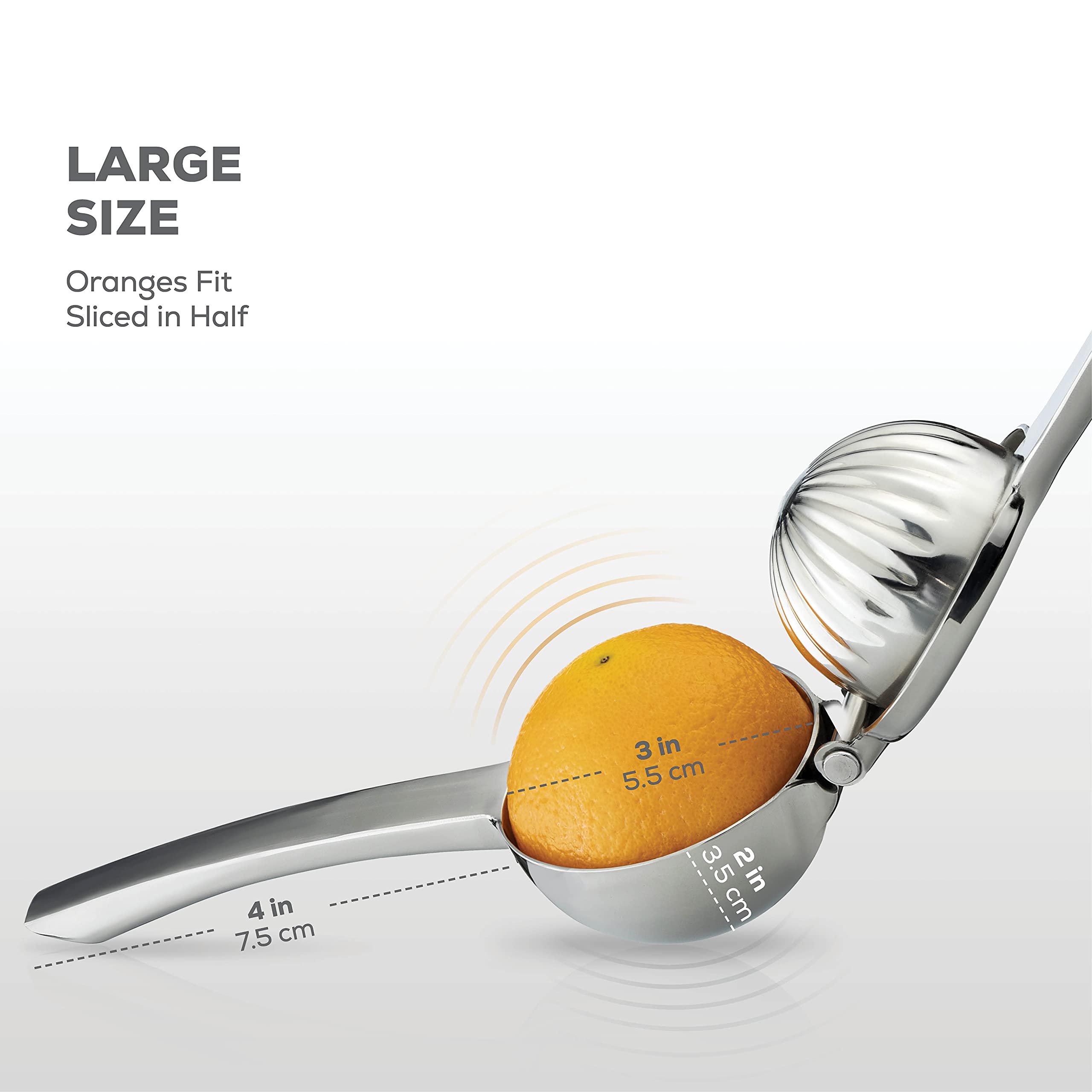 FineDine ergonomic handle and hinge provide comfortable operation.