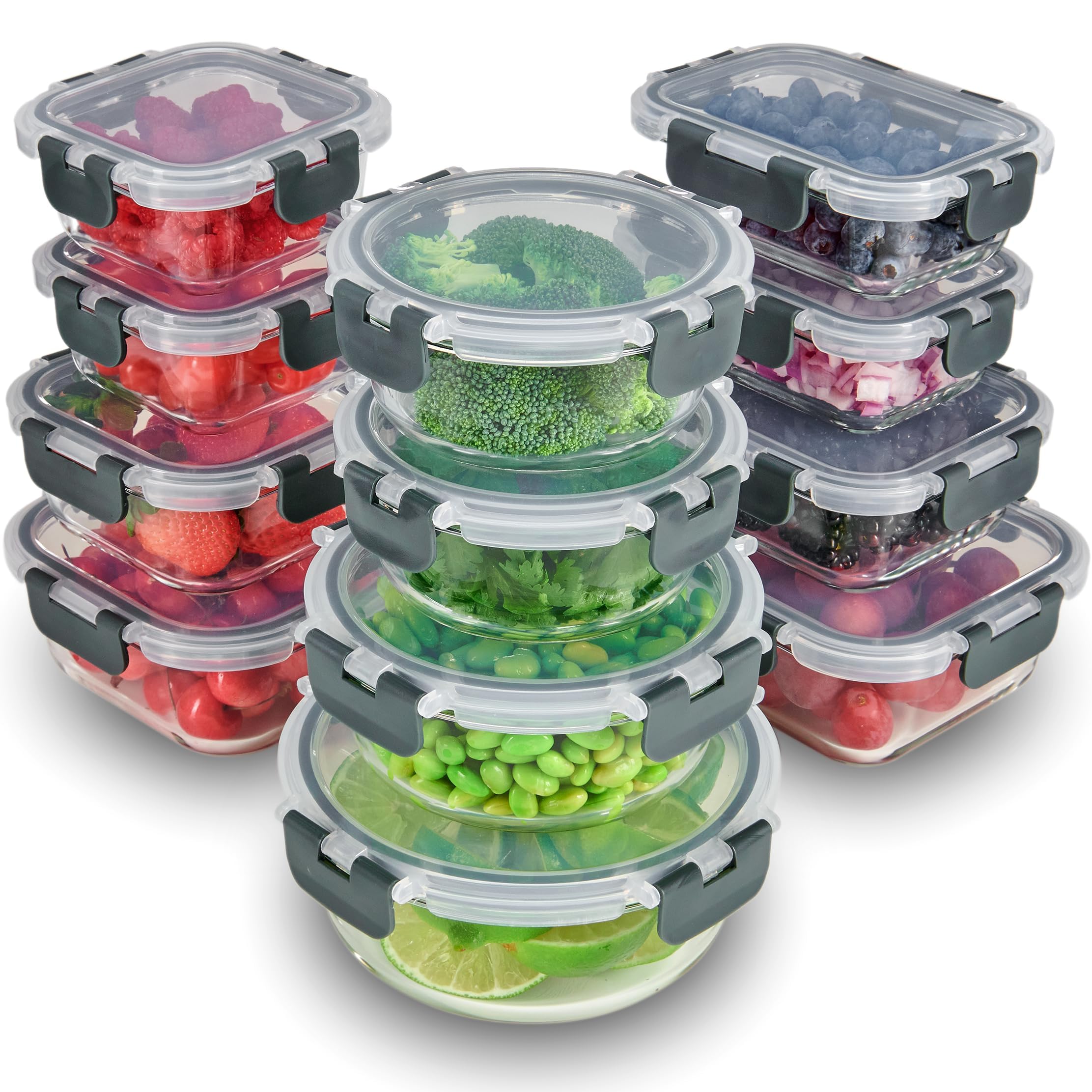 FineDine kitchen-organization glass container helps declutter shelves and streamline meal prep.