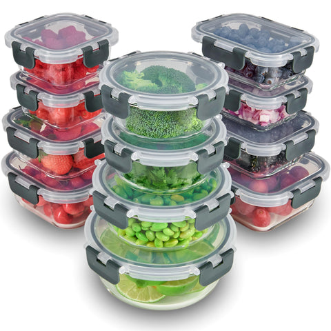FineDine kitchen-organization glass container helps declutter shelves and streamline meal prep.
