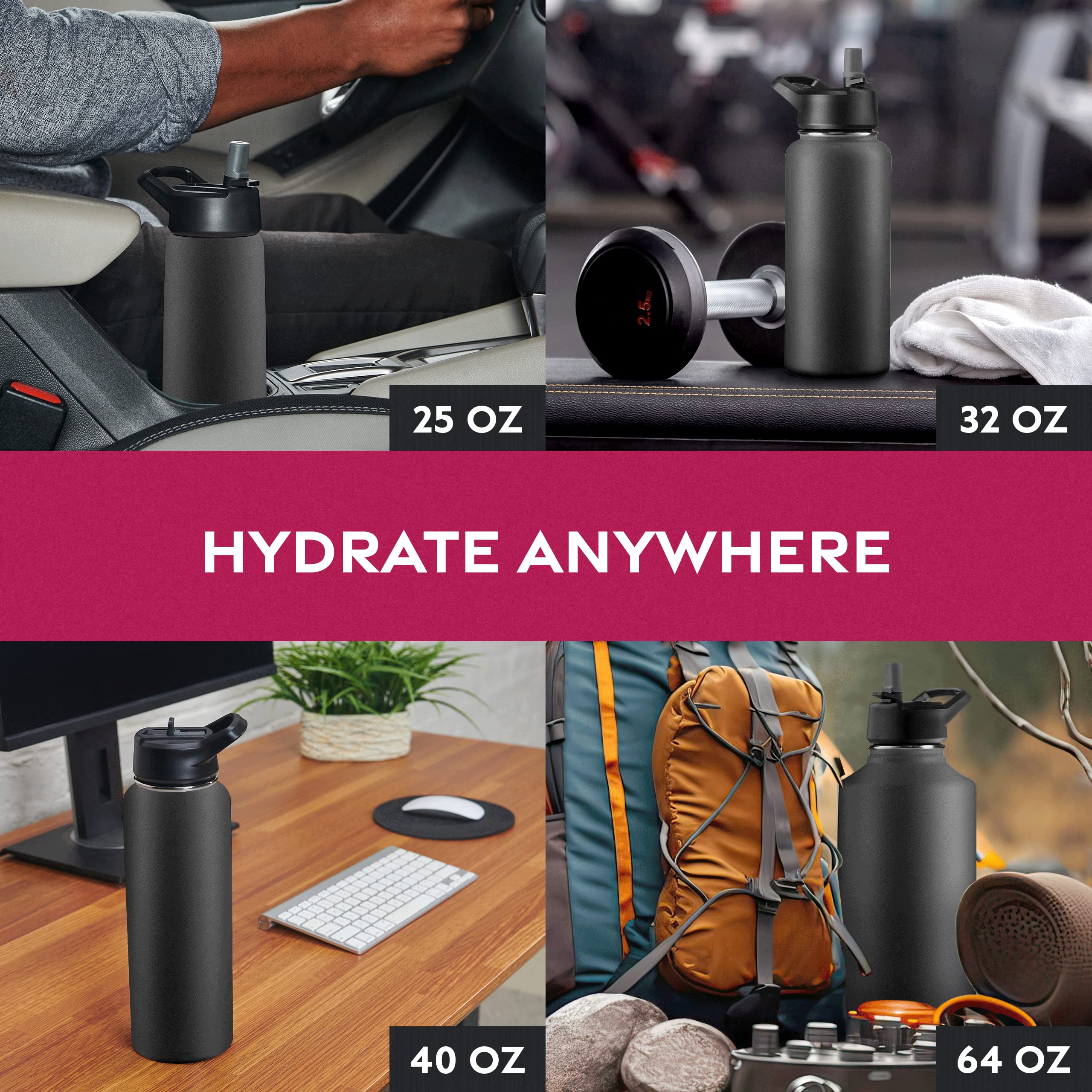 Dishwasher-safe FineDine bottle after gym or travel